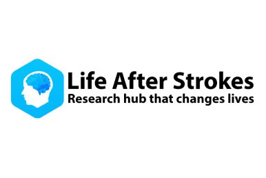 Life After Strokes logo with Research hub that changes lives tagline