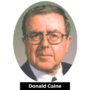 Donald Calne est un neurologue qui a été le premier à utiliser la dopamine synthétique pour traiter la maladie de Parkinson, un traitement qui est maintenant routinier.