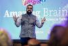 Jibran Khokhar speaking at the 2024 Amazing Brain Science Talks